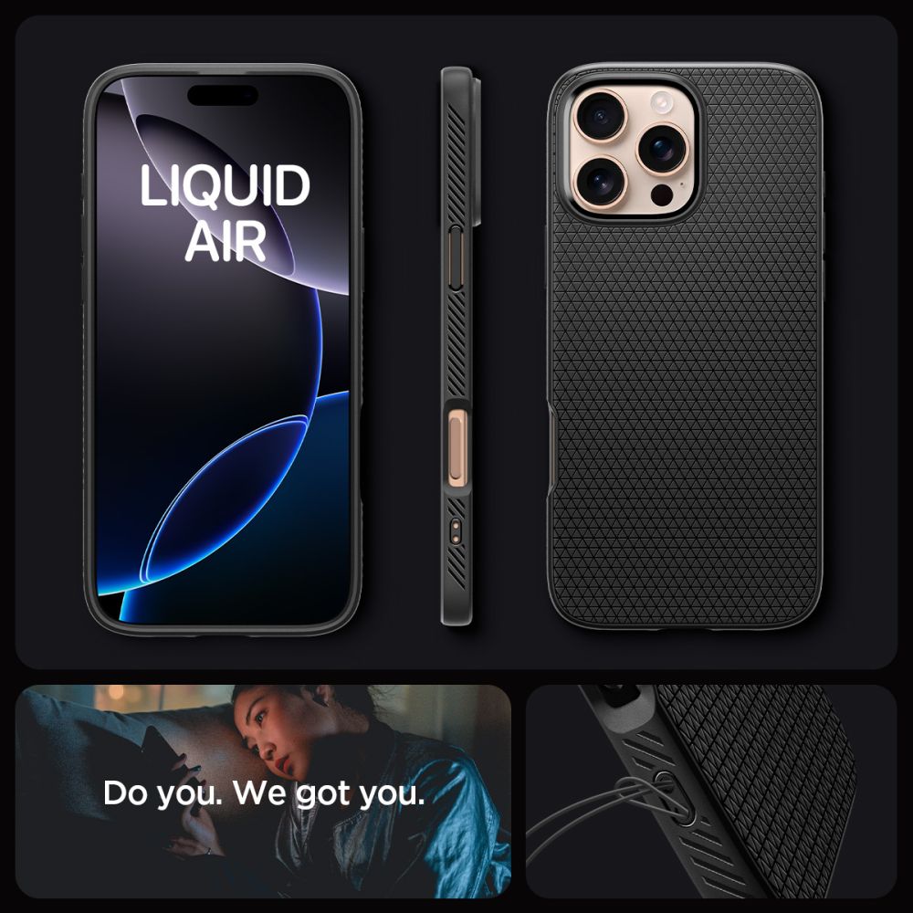 SPIGEN LIQUID AIR IPHONE 16 PRO MATTE BLACK