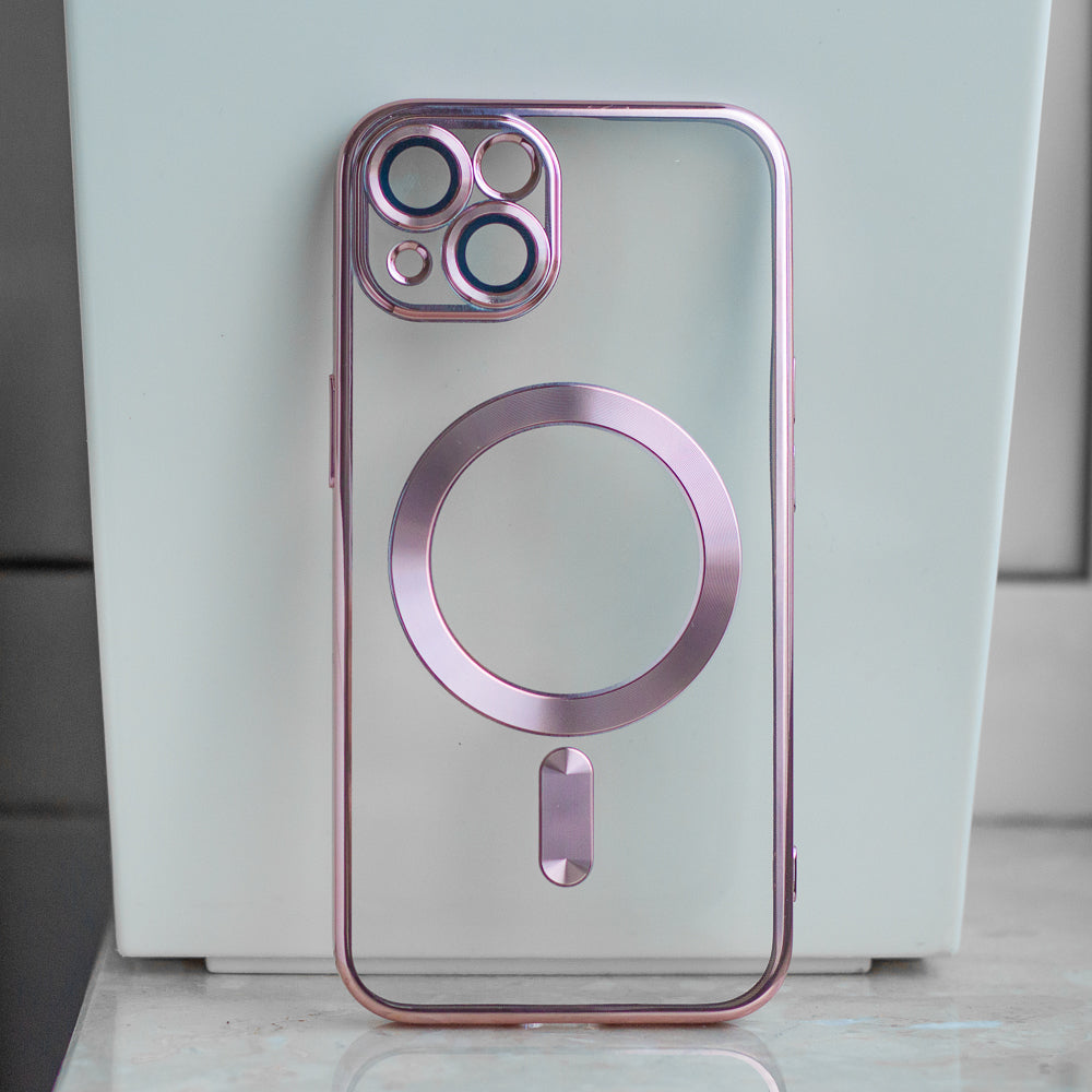Nakładka Color Chrome Mag do Samsung Galaxy A56 5G różowo-złota