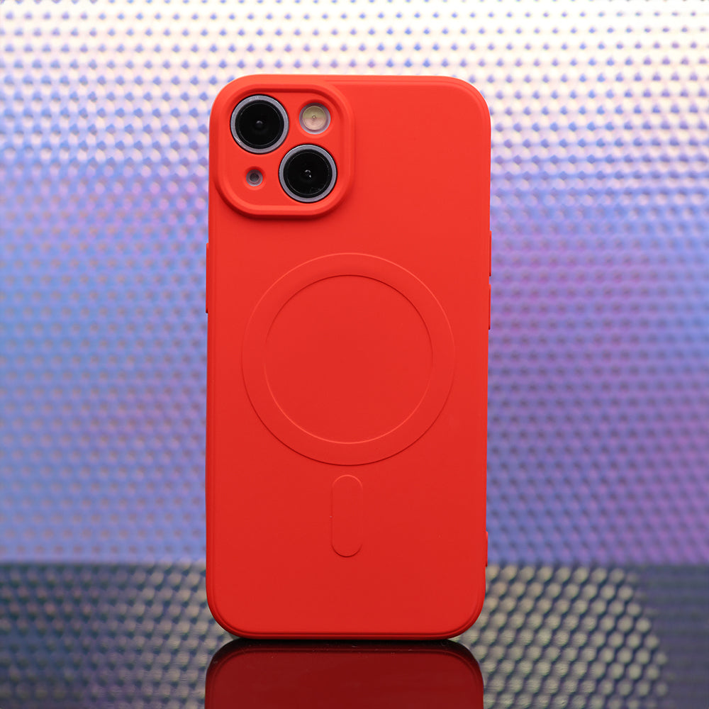 Nakładka Simple Color Mag do Samsung Galaxy A56 5G czerwona