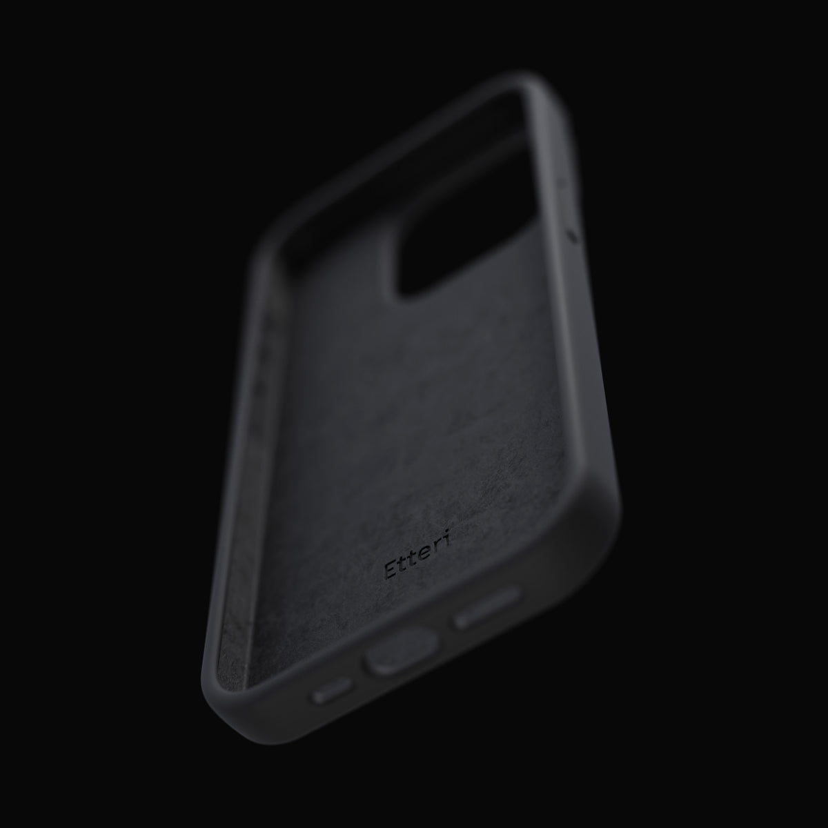 Nakładka Etteri Silicone Case do iPhone 15 Pro Max 6,7" czarna