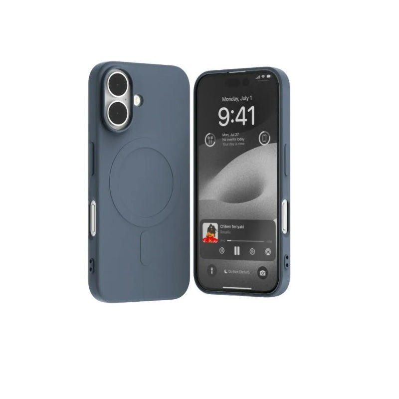 SEMI SILICON MAGSAGE CASE 16 PRO SIERA BLUE