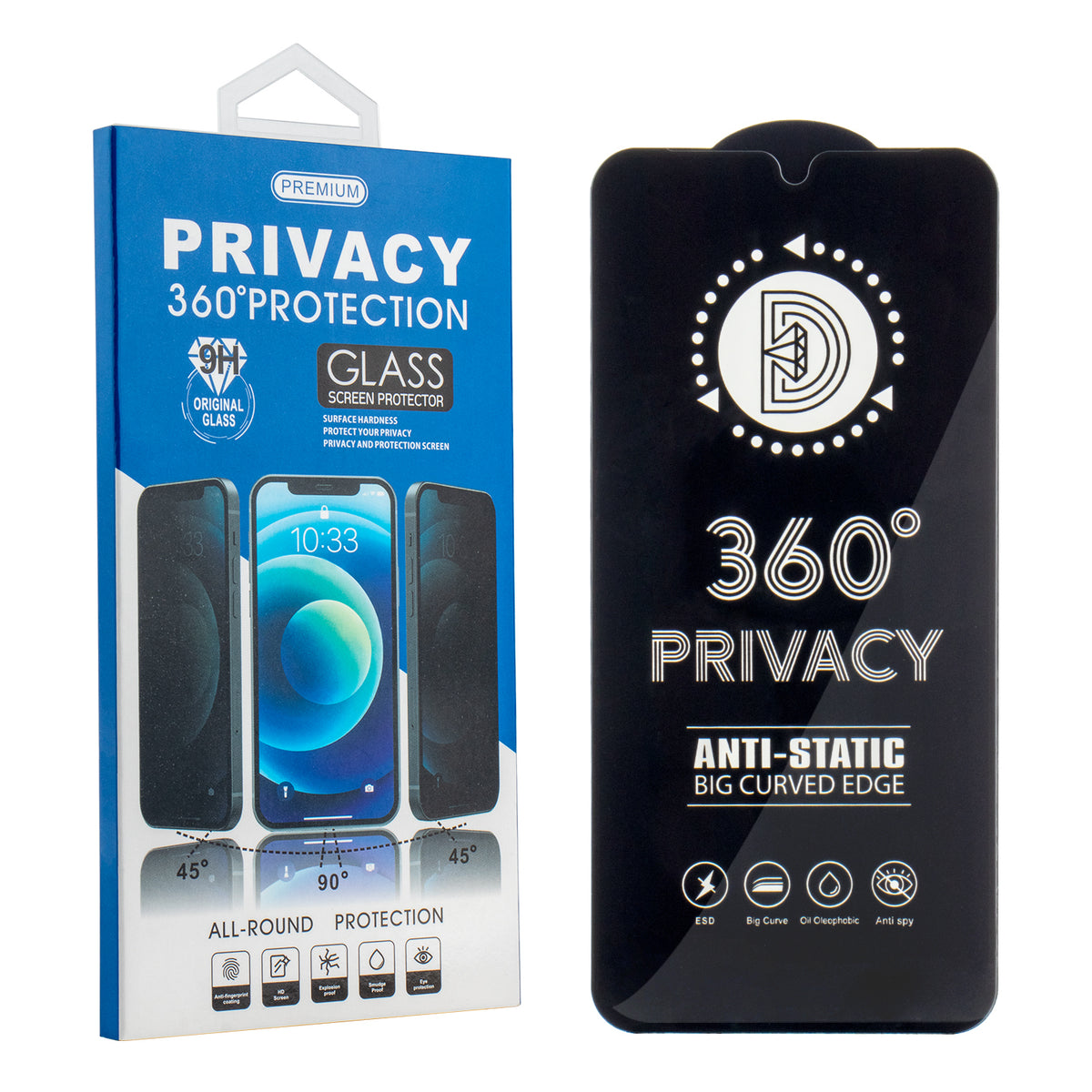 Szkło hartowane Privacy 360 do iPhone 17 Pro Max
