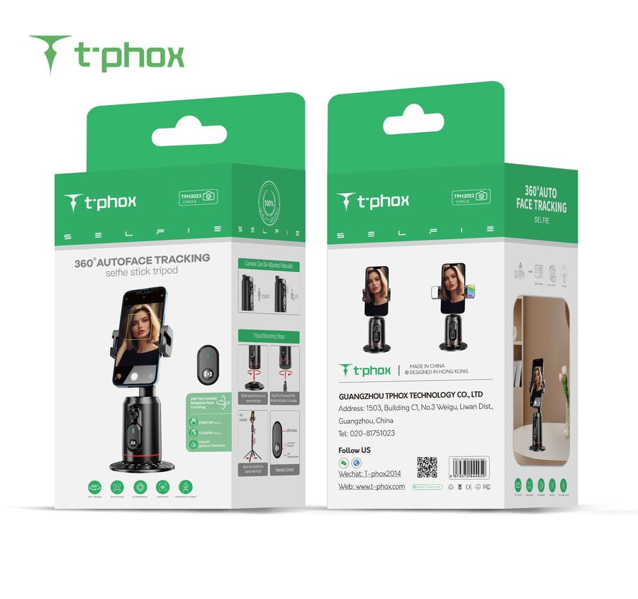 UCHWYT/GIMBAL T-PHOX ICIRCLE TRIPOD FACE TRACKING AI 360 BLACK