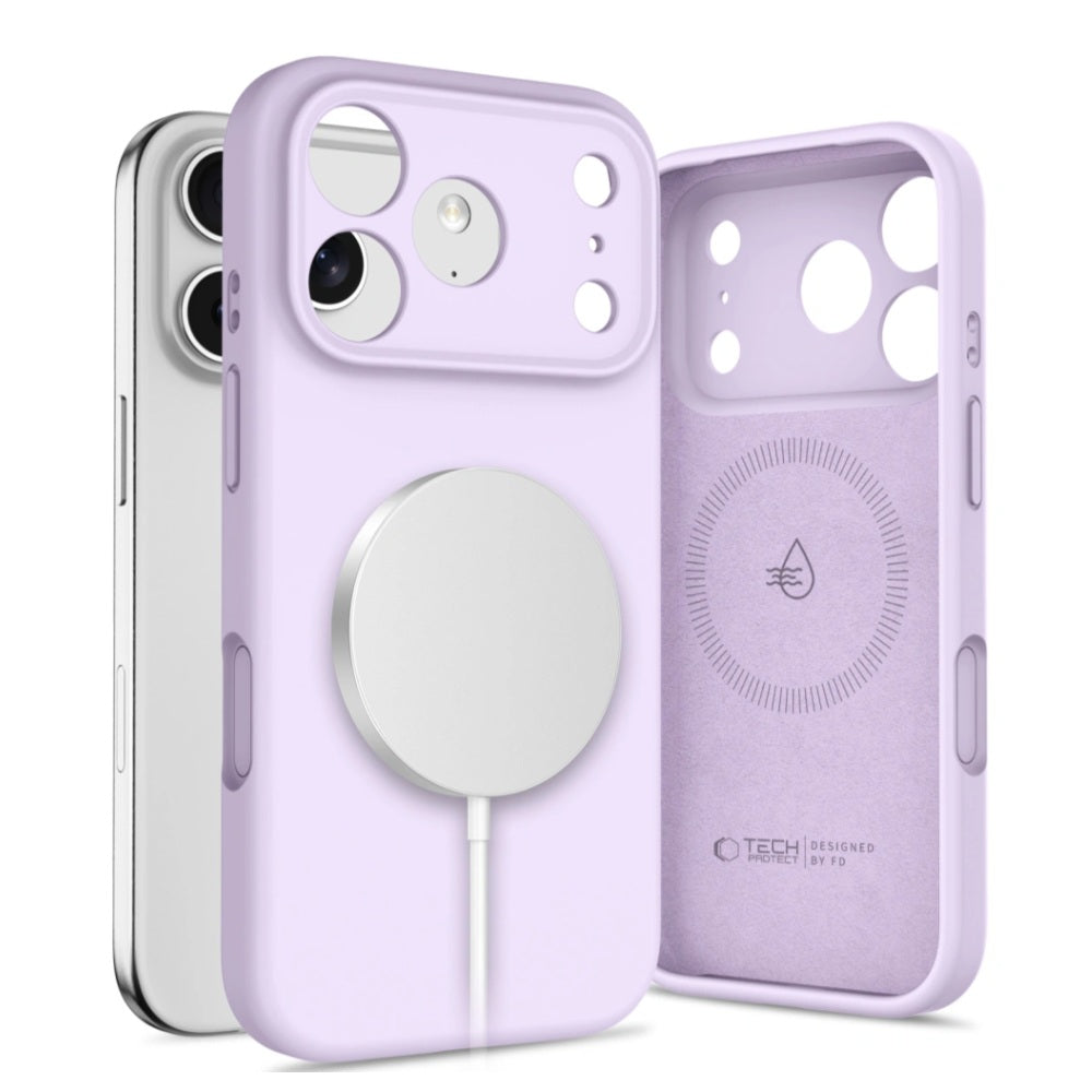 Nakładka Tech-Protect Silicone MagSafe do iPhone 17 Pro Max Mauve TTT