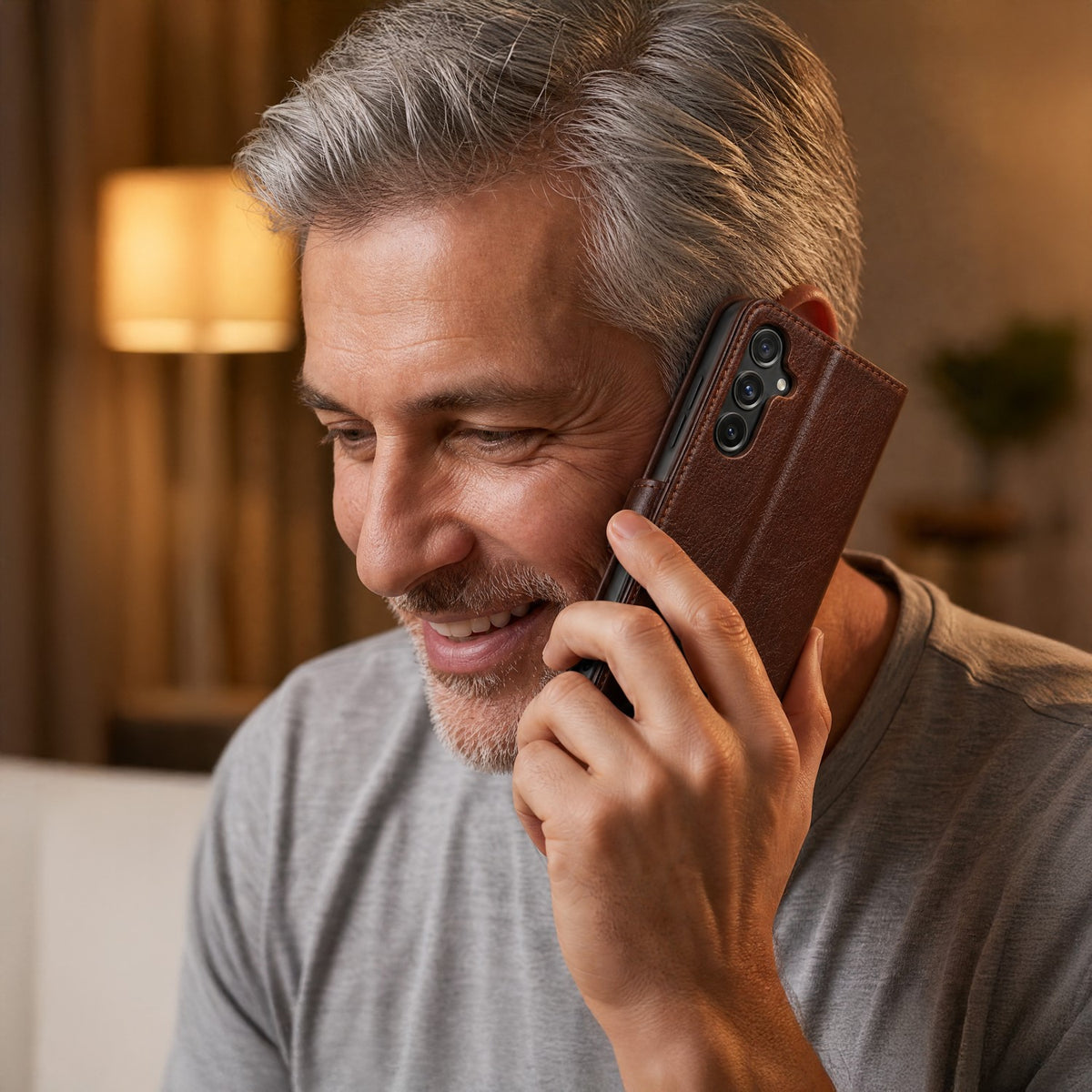 Etui skórzane Smart Luxe do Samsung Galaxy A16 4G / A16 5G / M16 5G brązowe