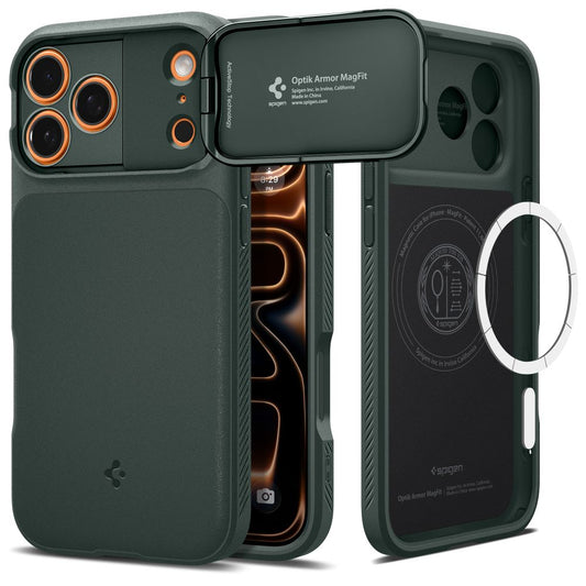 SPIGEN OPTIK ARMOR MAG MAGSAFE IPHONE 17 PRO MAX ABYSS GREEN