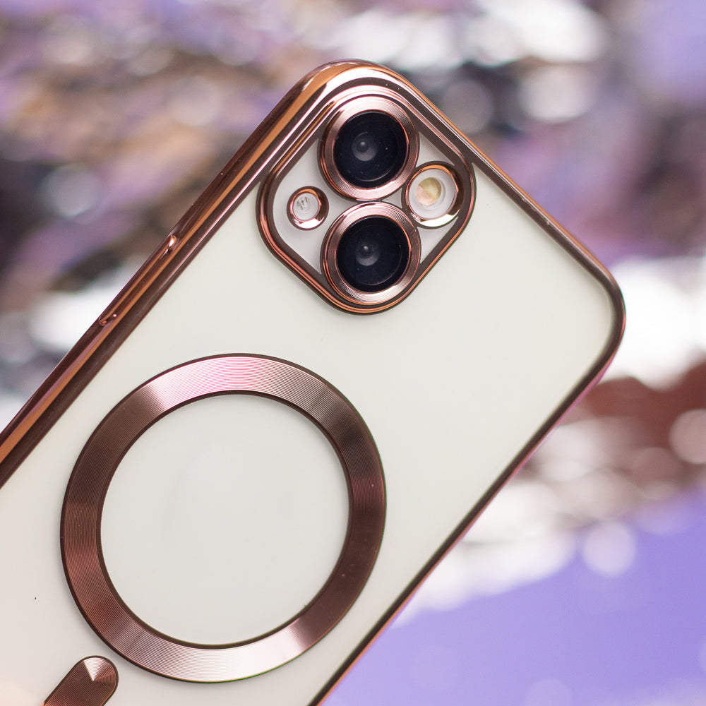 Nakładka Color Chrome Mag do Samsung Galaxy A56 5G różowo-złota
