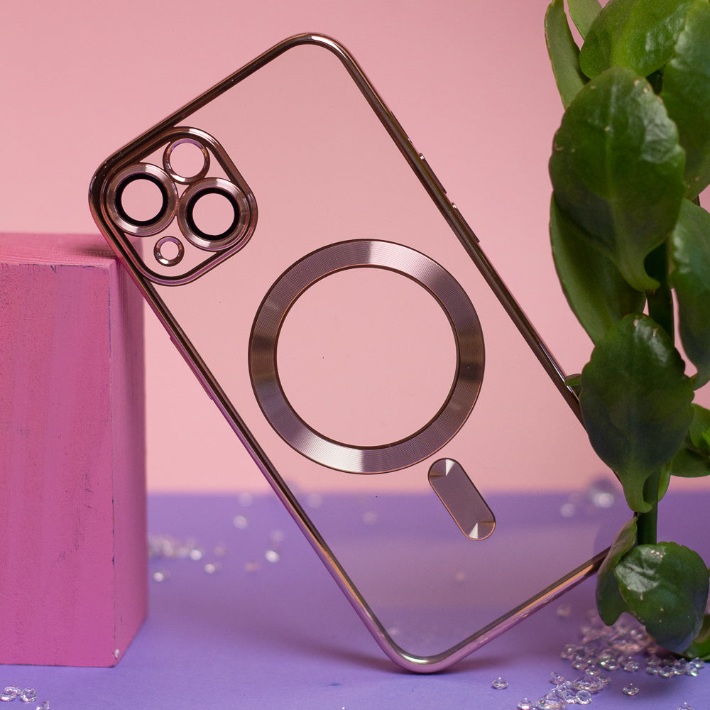 Nakładka Color Chrome Mag do Samsung Galaxy A56 5G różowo-złota