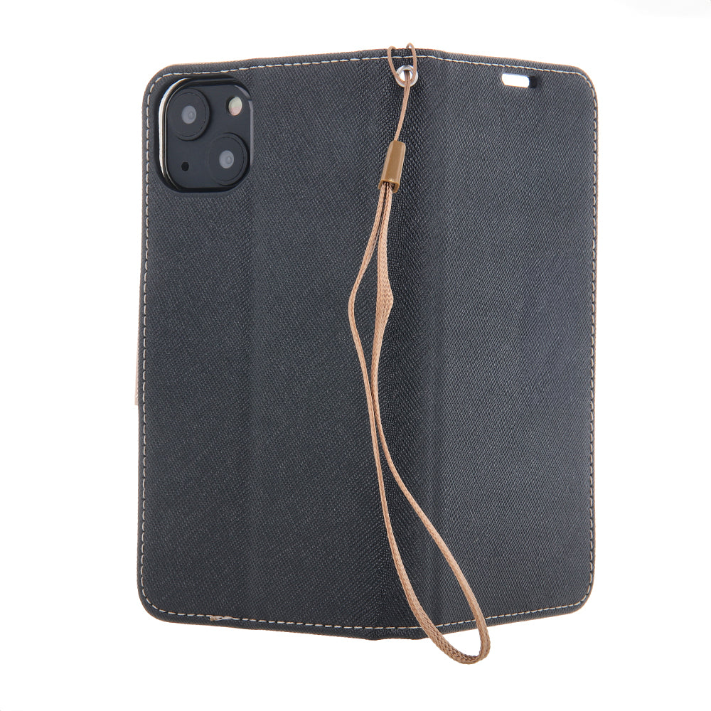 Etui Smart Fancy do iPhone 16 Pro 6,3" czarno-złote – Skorupka