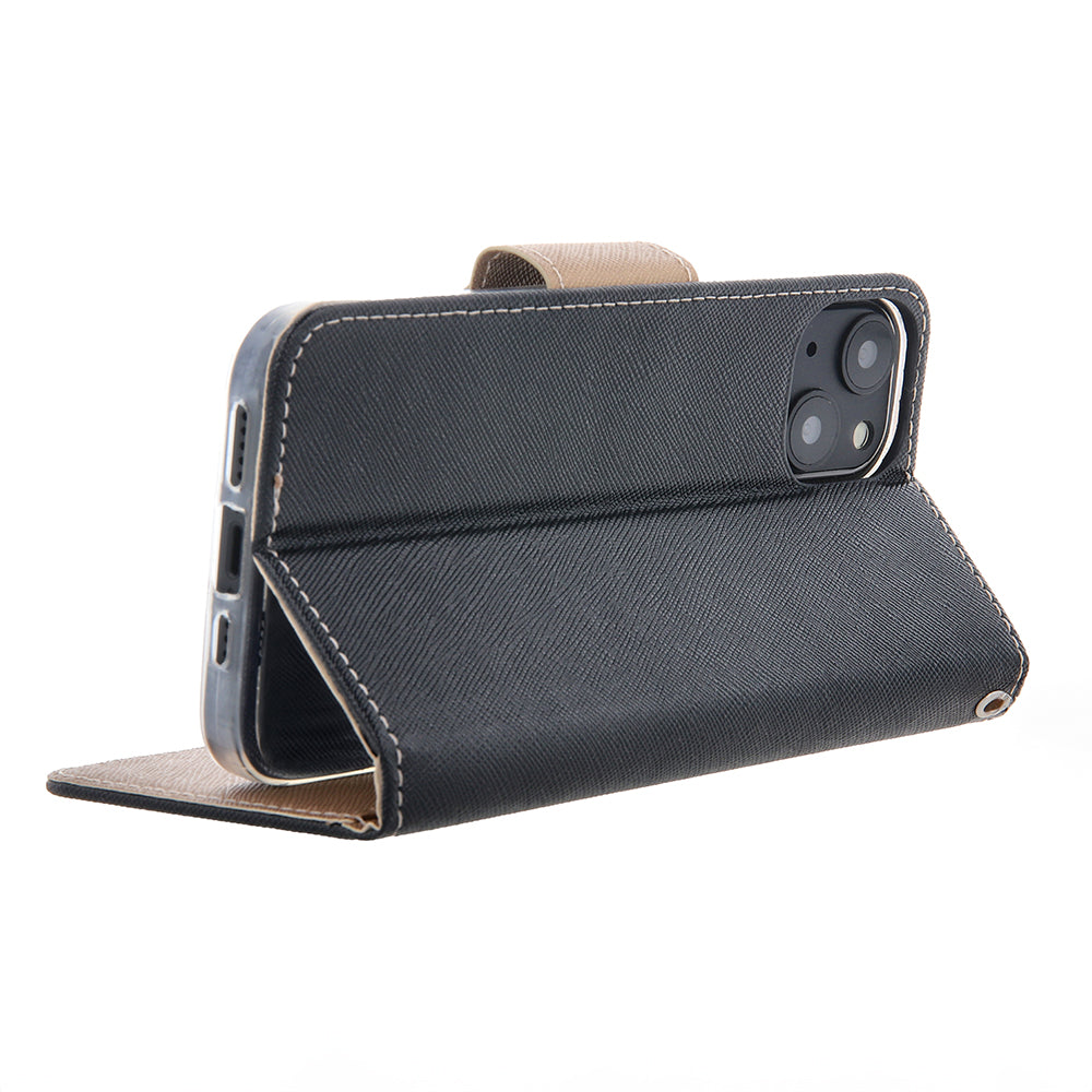 Etui Smart Fancy do iPhone 16 Pro 6,3" czarno-złote – Skorupka
