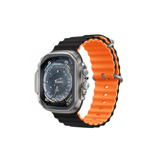 Devia pasek Deluxe Sport6 do Apple Watch 38mm/ 40mm/ 41mm/ 42mm czarny-pomarańczowy