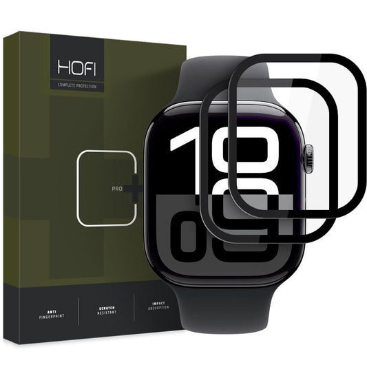 SZKŁO HYBRYDOWE HOFI HYBRID PRO+ 2-PACK APPLE WATCH 10 / 11 (46 MM) BLACK
