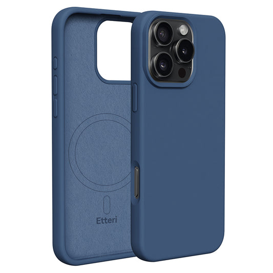 Nakładka Etteri Silicone Mag do iPhone 16 Pro 6,3" ciemnoniebieska