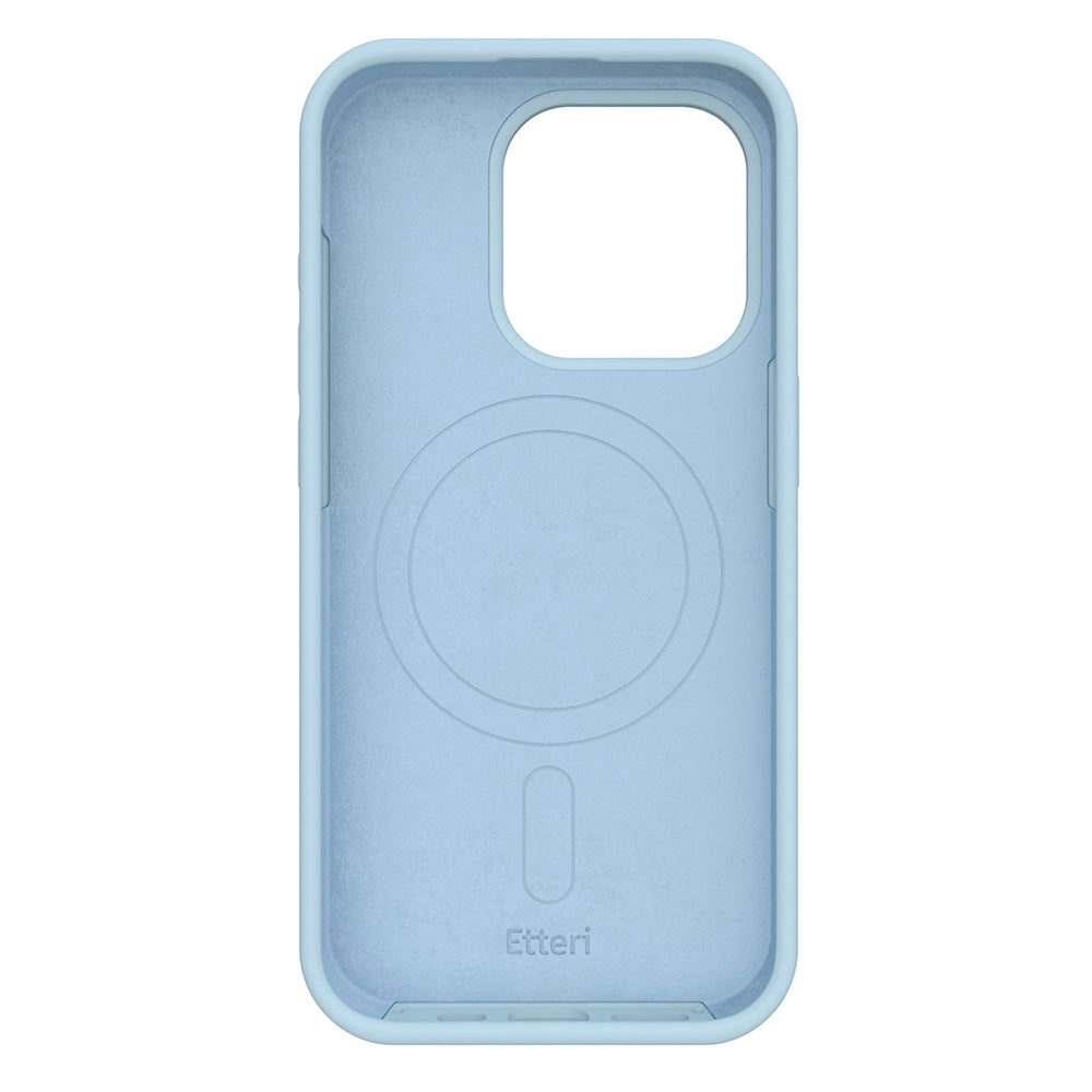 Nakładka Etteri Silicone Mag do iPhone 16 Pro 6,3" jasnoniebieska