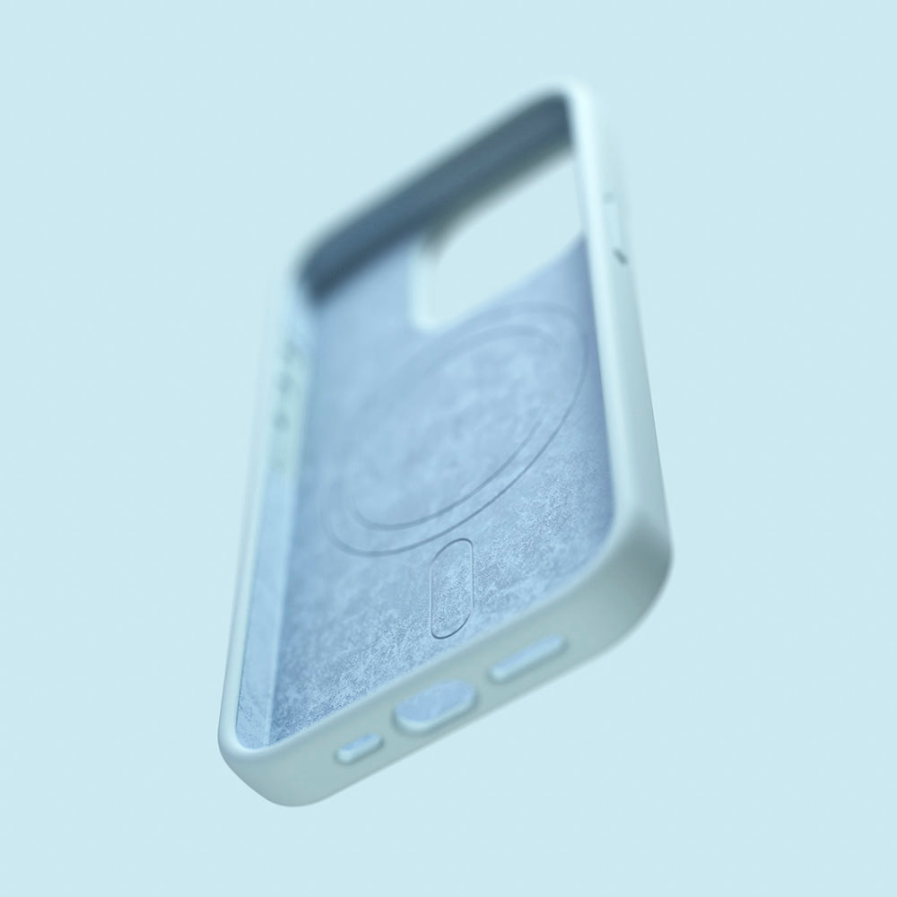 Nakładka Etteri Silicone Mag do iPhone 16 Pro 6,3" jasnoniebieska