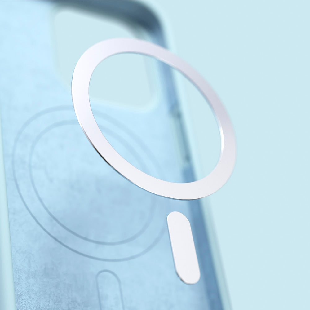 Nakładka Etteri Silicone Mag do iPhone 16 Pro 6,3" jasnoniebieska