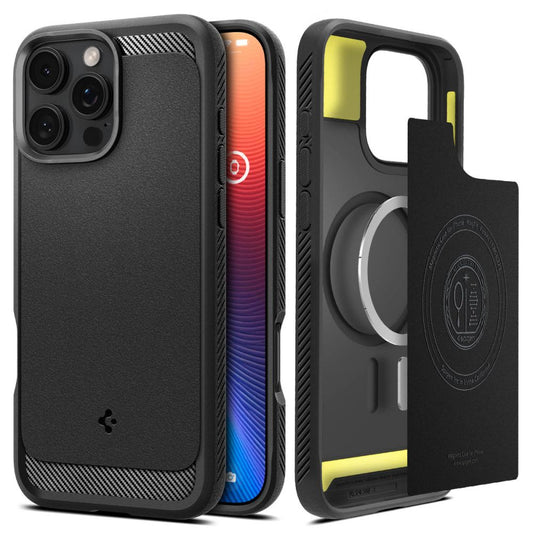 Spigen nakładka Rugged Armor Mag MagSafe do iPhone 16 Pro Max 6,9" matowa czarna