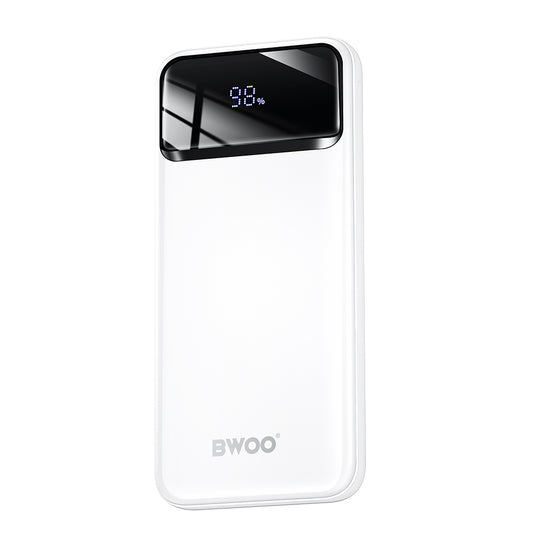 BWOO Ultra cienki power bank 22,5W 10000 mAh biały – Skorupka