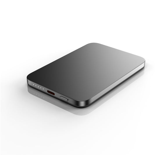 QUALO MagSafe magentyczny power bank 5000 mAh 20W MagSafe szary QMPB5-20-18