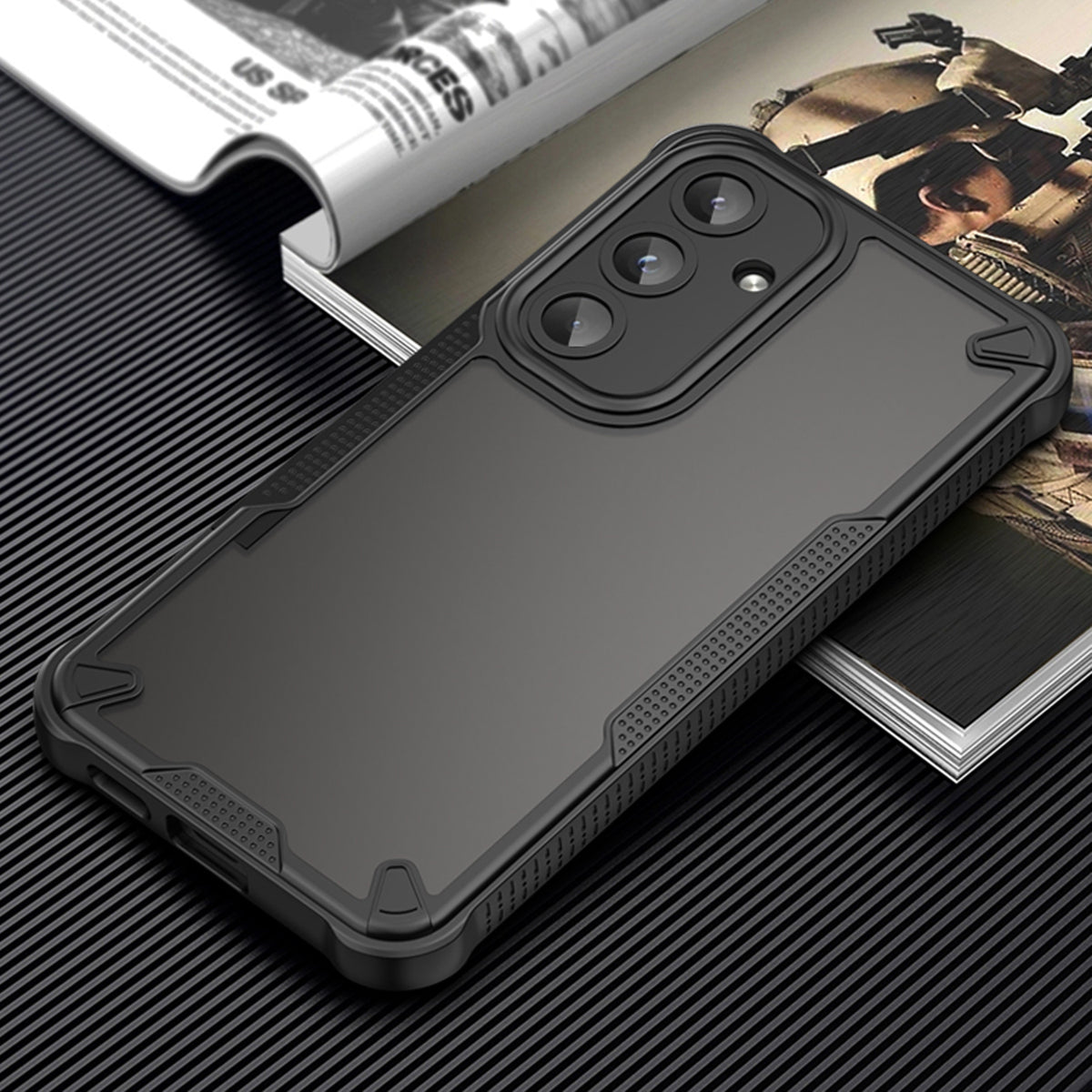 Nakładka Defender Matt do Samsung Galaxy S25 FE czarna