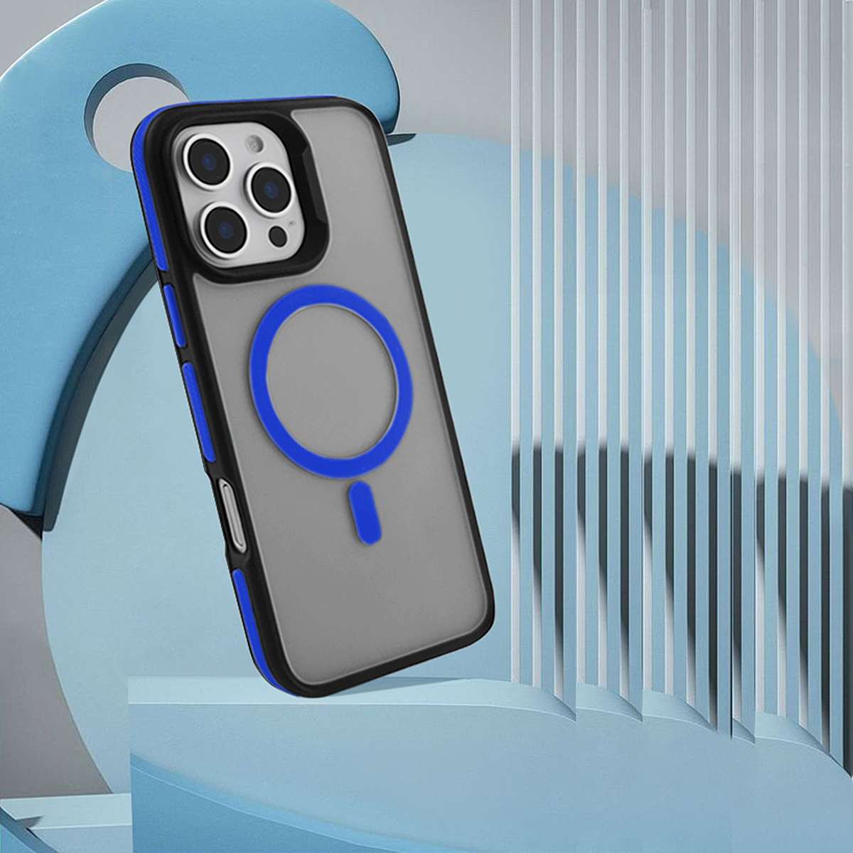 Nakładka Magarmor Magsafe do Iphone 14 Pro Max niebieska TTT