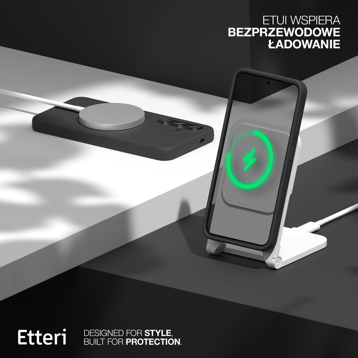 Nakładka Etteri Silicone Mag do Samsung Galaxy S26 Ultra czarna