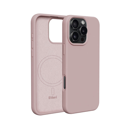 Nakładka Etteri Silicone Mag do iPhone 17 jasnoróżowa