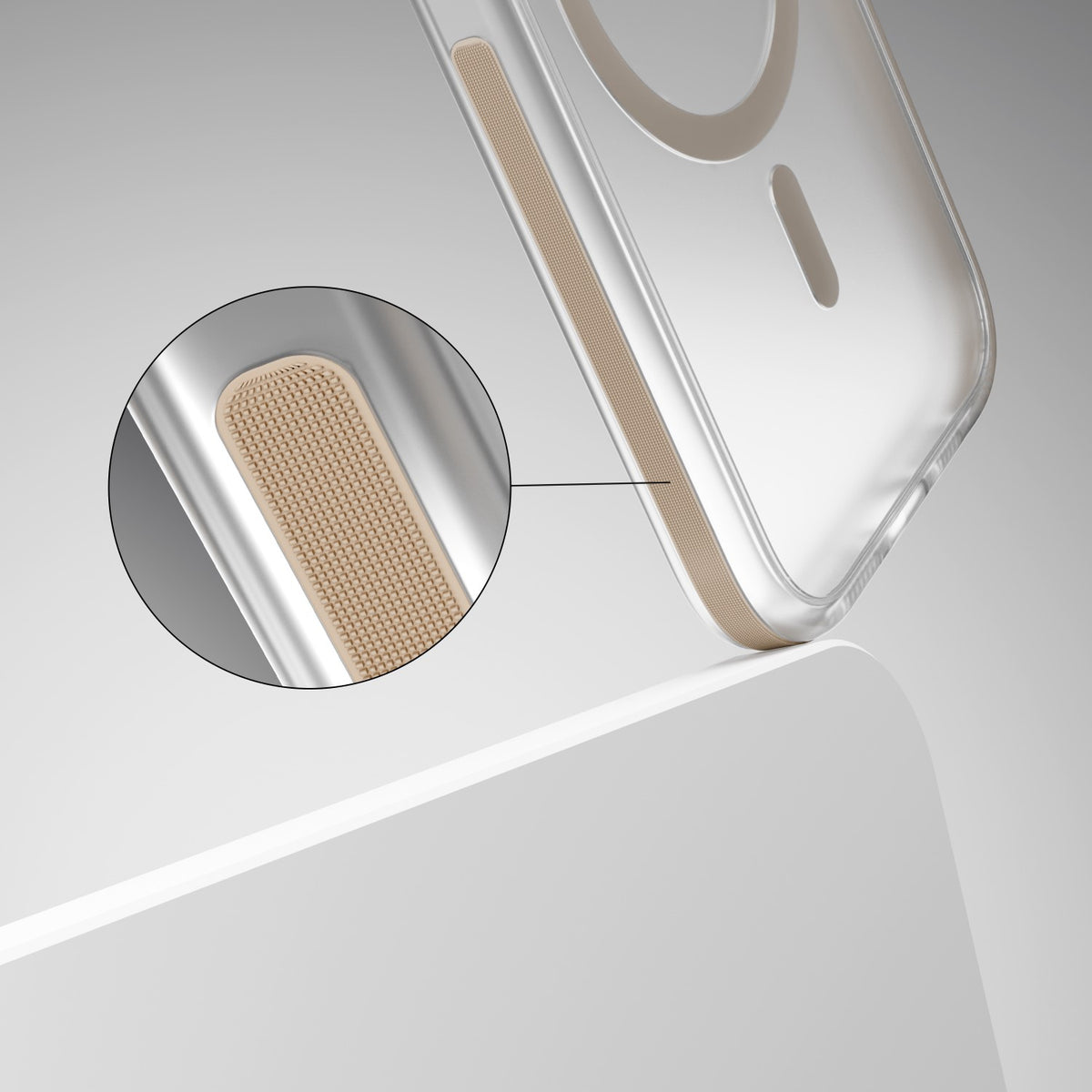Nakładka Etteri Icy Mag do iPhone 15 Pro 6,1" złota