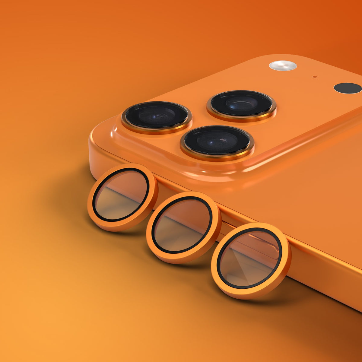 Etteri szkło na aparat do iPhone 17 Pro / 17 Pro Max pomarańczowe