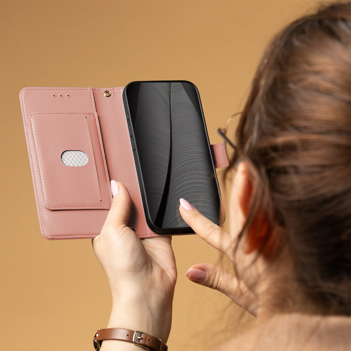 Etui Smart Triangle do Xiaomi Redmi 15C 4G EU / 15C 5G EU (173.16 x 81.06 x 8.2 mm) różowe
