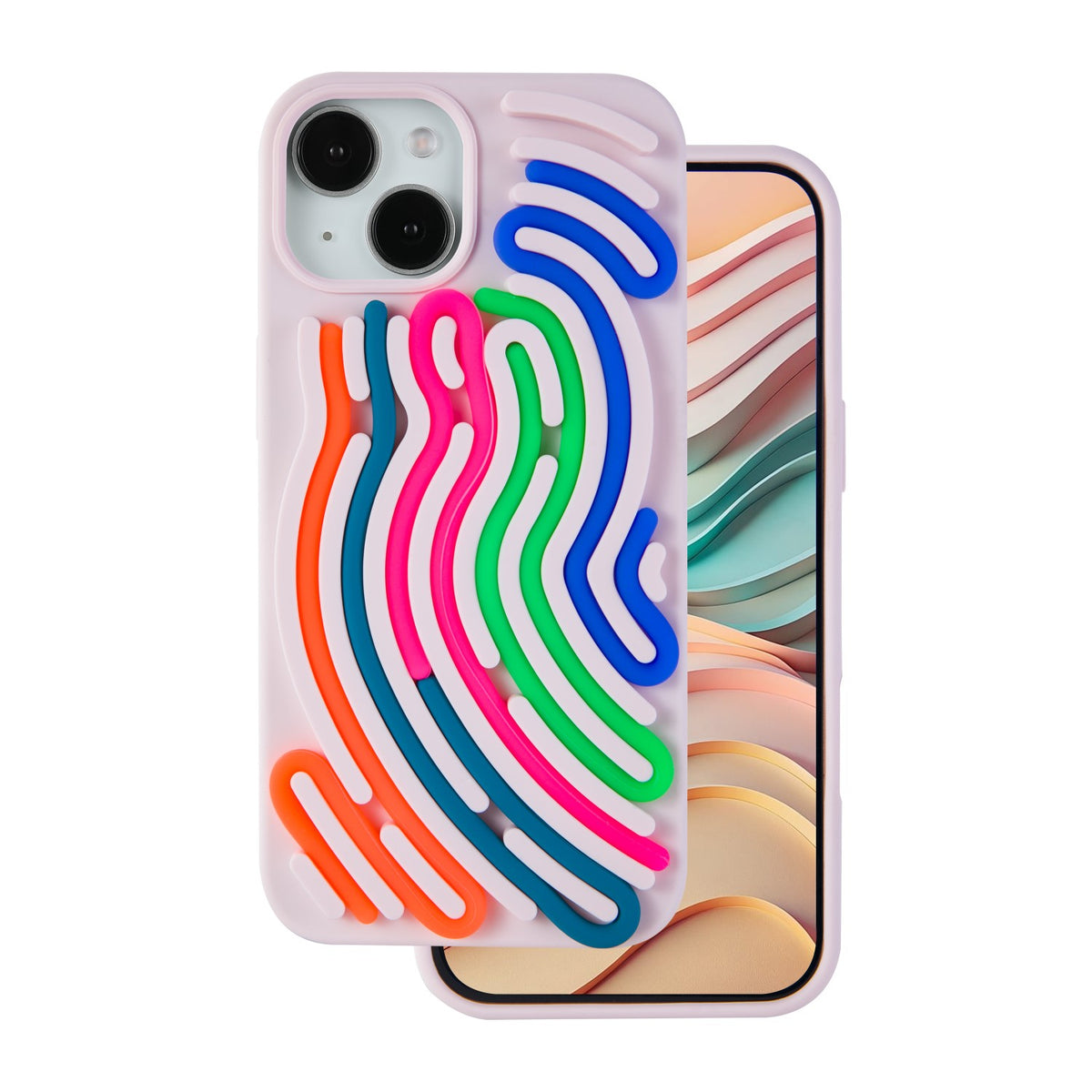 Nakładka DIY Snake do iPhone 12 / 12 Pro 6,1 różowa