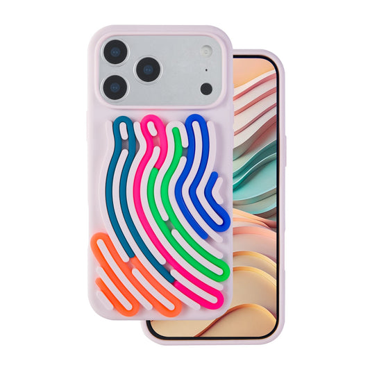 Nakładka DIY Snake do iPhone 17 Pro 6,3 różowa