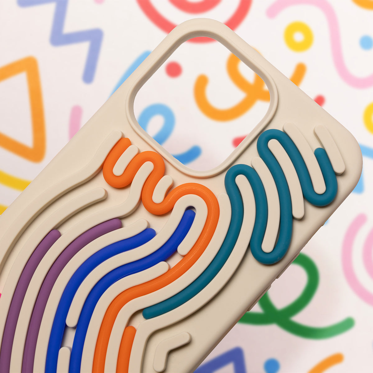 Nakładka DIY Snake do iPhone 11 beżowa