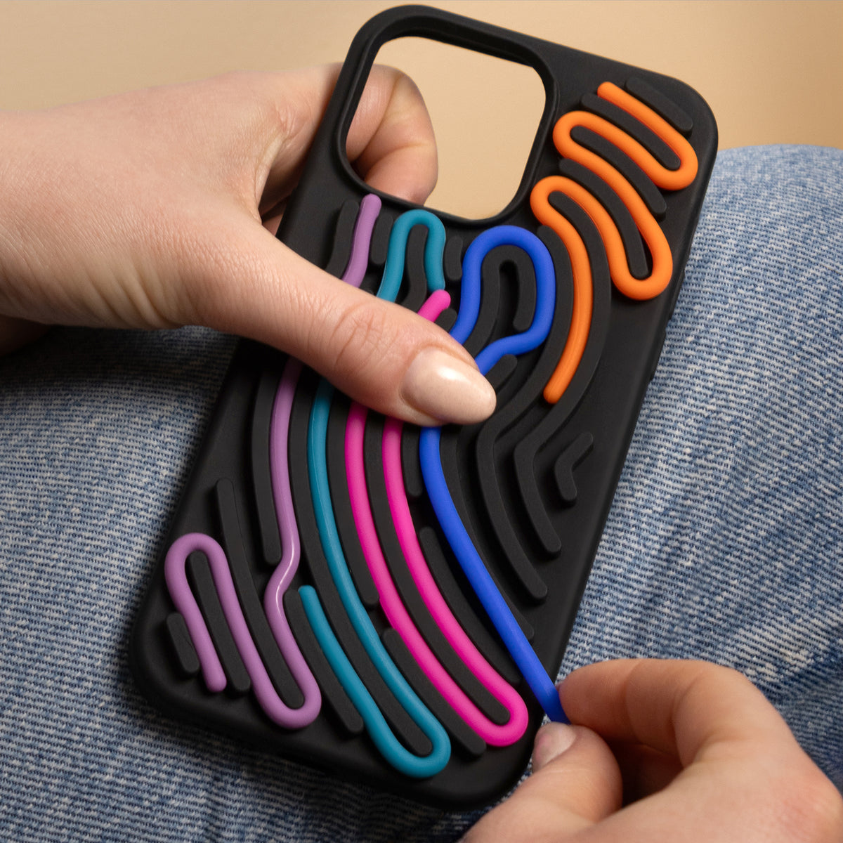 Nakładka DIY Snake do iPhone 12 / 12 Pro 6,1 czarna