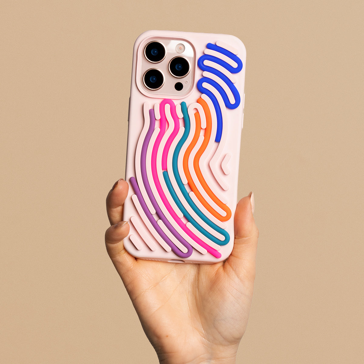 Nakładka DIY Snake do iPhone 12 / 12 Pro 6,1 różowa
