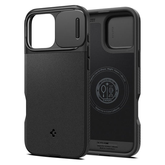 Spigen nakładka Optik Armor Mag MagSafe do iPhone 16 Pro 6,3" czarna