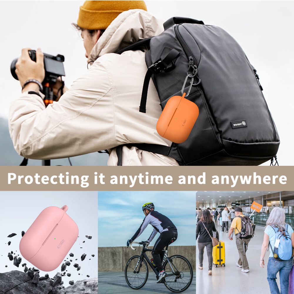 TECH-PROTECT SILICONE HOOK APPLE AIRPODS PRO 3 COSMIC ORANGE